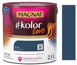 MAGNAT KOLOROWE LOVE farba plamoodporna KL30 granatowy 2,5L