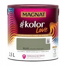 MAGNAT KOLOROWE LOVE farba plamoodporna KL45 zielone awokado 2,5L