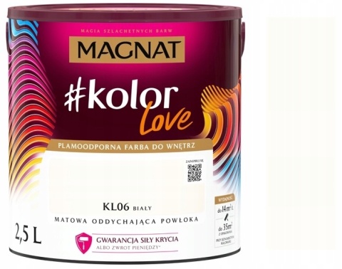 Śnieżka Magnat KLove KL06 biały 2,5L