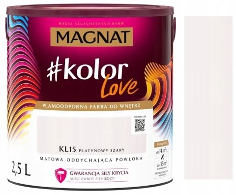 Śnieżka Magnat KLove KL15 platynowy szary 2,5L