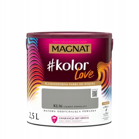 Śnieżka Magnat KLove KL16 ciemny popielaty 2,5L