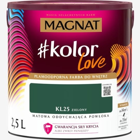 Śnieżka Magnat KLove KL25 zielony 2,5L