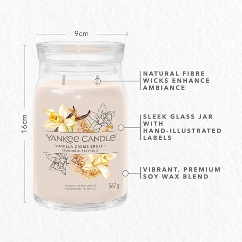 YC SIGNATURE - Świeca duża VANILLA CREME BRULEE