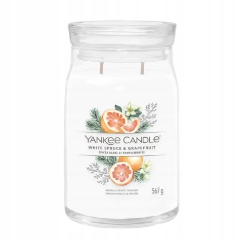 YC SIGNATURE - Świeca duża WHITE SPRUCE & GRAPEFRUIT