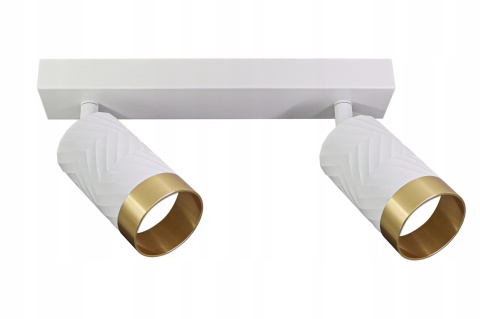 Lampa ścienno-sufit ARRAS 2xGU10 biało-złota 1/20