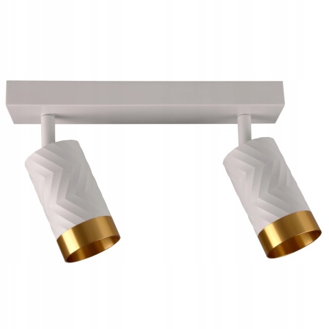 Lampa ścienno-sufit ARRAS 2xGU10 biało-złota 1/20