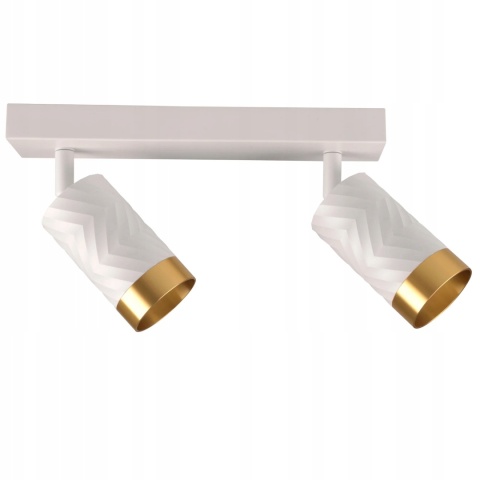 Lampa ścienno-sufit ARRAS 2xGU10 biało-złota 1/20