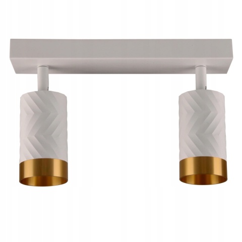 Lampa ścienno-sufit ARRAS 2xGU10 biało-złota 1/20