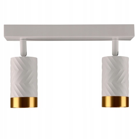 Lampa ścienno-sufit ARRAS 2xGU10 biało-złota 1/20