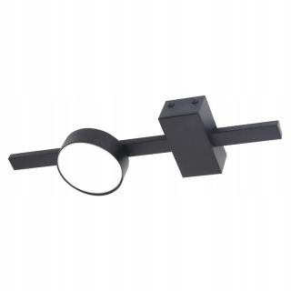 Lampa ścienno-sufit. JOY 1 czarny +LED GX53