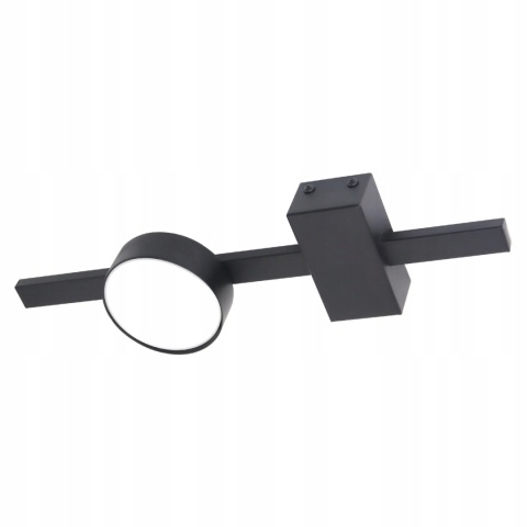 Lampa ścienno-sufit. JOY 1 czarny +LED GX53