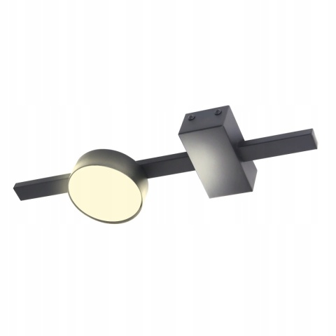 Lampa ścienno-sufit. JOY 1 czarny +LED GX53