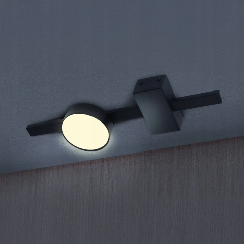 Lampa ścienno-sufit. JOY 1 czarny +LED GX53