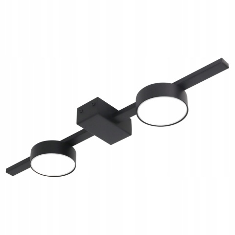 Lampa ścienno-sufit. JOY 2 czarny +LED 2xGX53