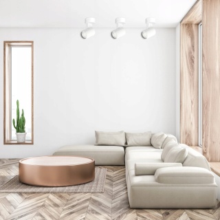 Lampa ścienno-sufit. LYNX 1xGU10 biała