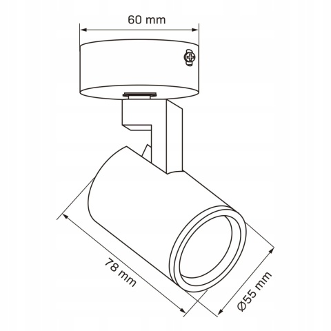 Lampa ścienno-sufit. LYNX 1xGU10 biała