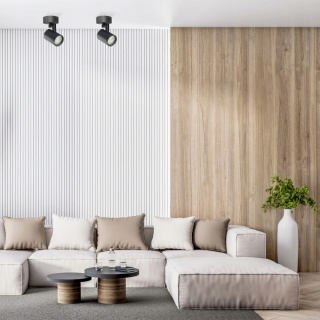 Lampa ścienno-sufit. LYNX 1xGU10 czarna