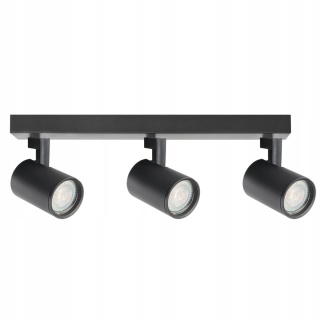 Lampa ścienno-sufit. LYNX 3xGU10 czarna