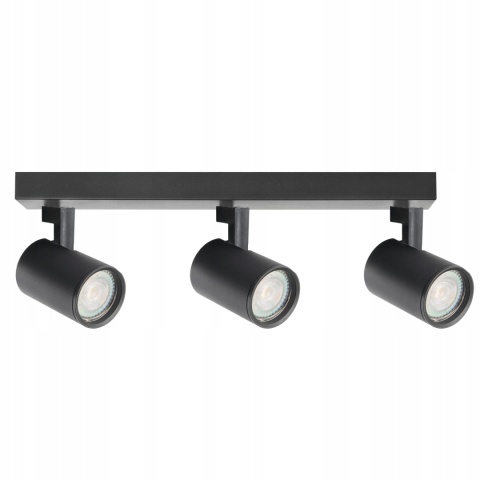 Lampa ścienno-sufit. LYNX 3xGU10 czarna