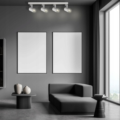 Lampa ścienno-sufit. LYNX 4xGU10 biała