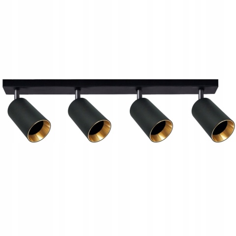 Lampa ścienno-sufit MARIBEL 4xGU10 czar-złota 1/10