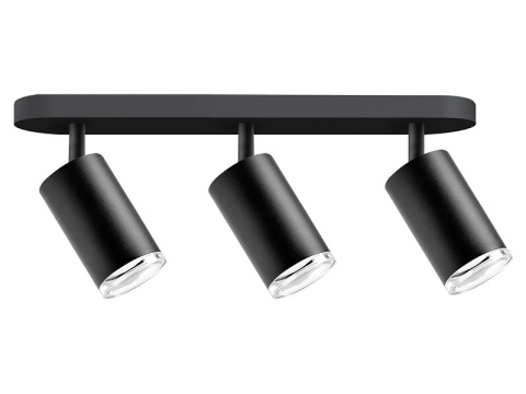 Lampa ścienno-sufit. TURYN 3xGU10 IP44 czarna 1/10
