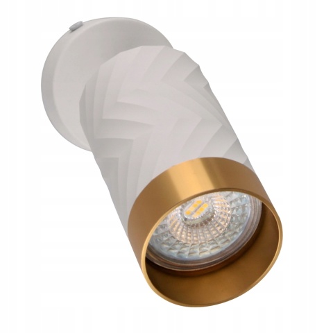 Lampa ścienno-sufitowa ARRAS 1xGU10 biało-złota