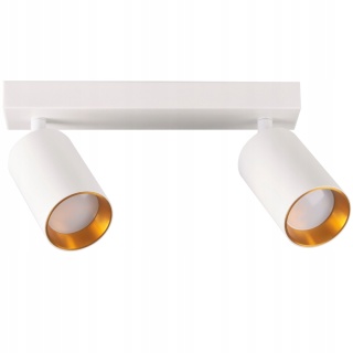 Lampa ścienno-sufitowa MARIBEL 2xGU10 biało-złota