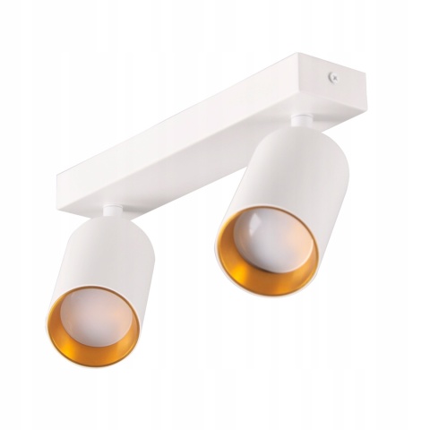 Lampa ścienno-sufitowa MARIBEL 2xGU10 biało-złota
