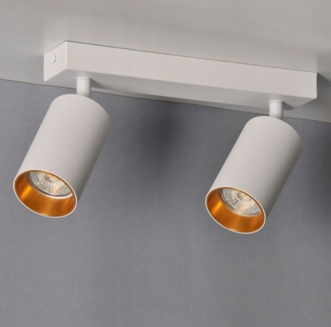 Lampa ścienno-sufitowa MARIBEL 2xGU10 biało-złota