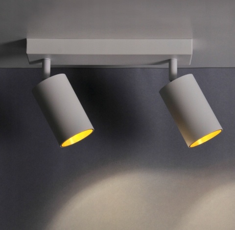 Lampa ścienno-sufitowa MARIBEL 2xGU10 biało-złota