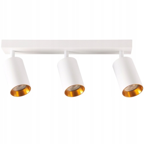 Lampa ścienno-sufitowa MARIBEL 3xGU10 biało-złota
