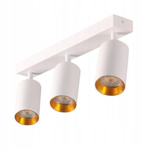 Lampa ścienno-sufitowa MARIBEL 3xGU10 biało-złota