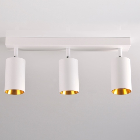 Lampa ścienno-sufitowa MARIBEL 3xGU10 biało-złota