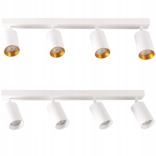 Lampa ścienno-sufitowa MARIBEL 4xGU10 biało-złota