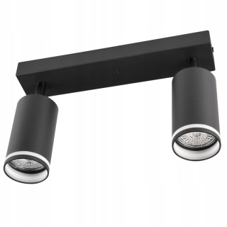 Lampa ścienno-sufitowa PARIS 2xGU10 czarny 1/20