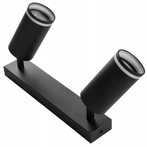 Lampa ścienno-sufitowa PARIS 2xGU10 czarny 1/20