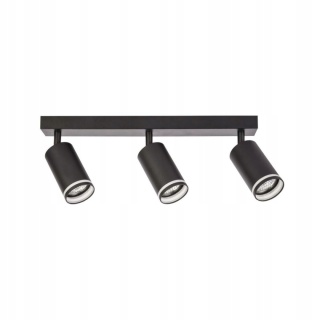Lampa ścienno-sufitowa PARIS 3xGU10 czarny 1/10