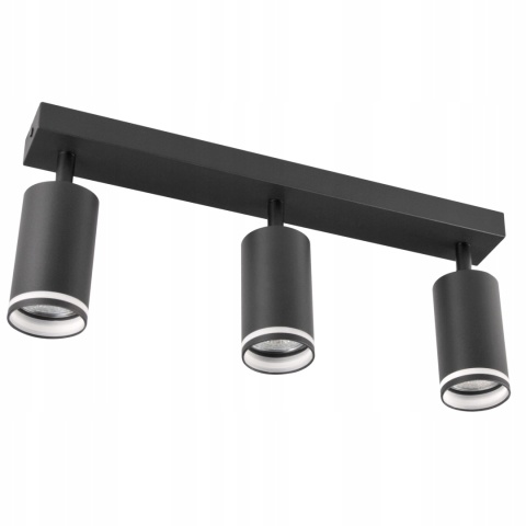 Lampa ścienno-sufitowa PARIS 3xGU10 czarny 1/10