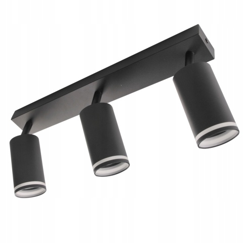 Lampa ścienno-sufitowa PARIS 3xGU10 czarny 1/10