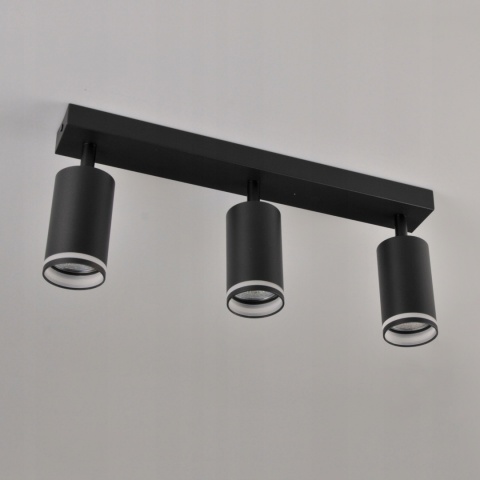 Lampa ścienno-sufitowa PARIS 3xGU10 czarny 1/10