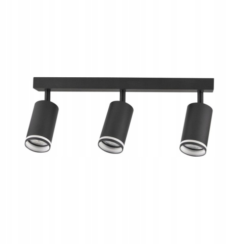 Lampa ścienno-sufitowa PARIS 3xGU10 czarny 1/10
