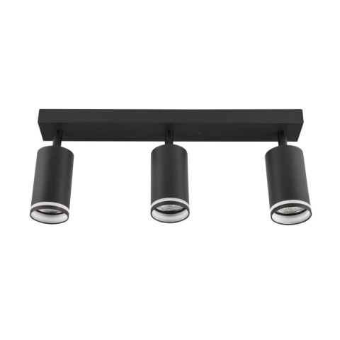 Lampa ścienno-sufitowa PARIS 3xGU10 czarny 1/10