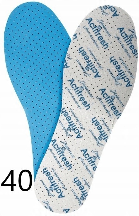 WKŁADKI DO BUTÓW ANTYBAKTERYJNE, 1 PARA, 40, LAHTI