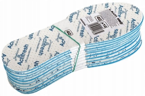 WKŁADKI DO BUTÓW ANTYBAKTERYJNE, 1 PARA, 40, LAHTI