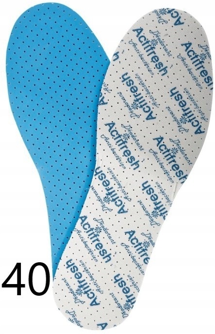 WKŁADKI DO BUTÓW ANTYBAKTERYJNE, 1 PARA, 40, LAHTI