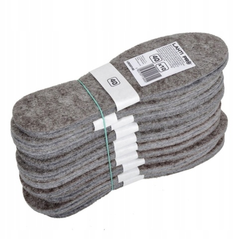 WKŁADKI DO BUTÓW FILCOWE, 1 PARA, 42, LAHTI