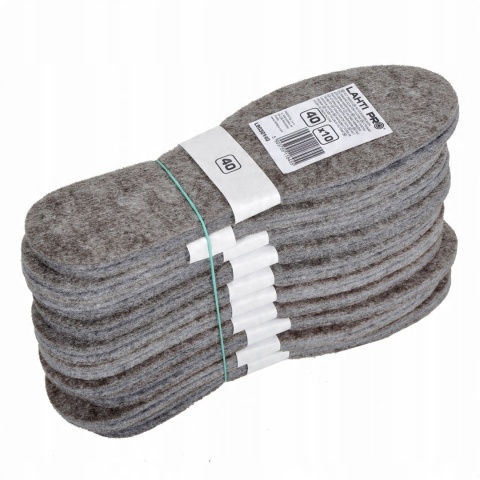 WKŁADKI DO BUTÓW FILCOWE, 1 PARA, 46, LAHTI