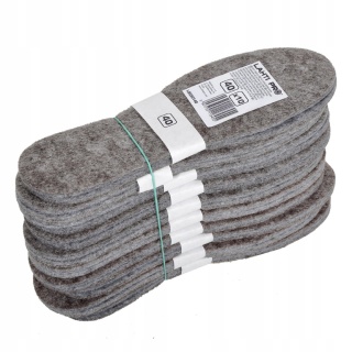 WKŁADKI DO BUTÓW FILCOWE, 1 PARA, "47", LAHTI