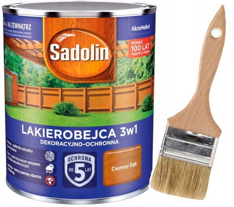 AKZO NOWY SADOLIN LAKIEROBEJCA 3W1 CIEMNY DĄB 0,7L